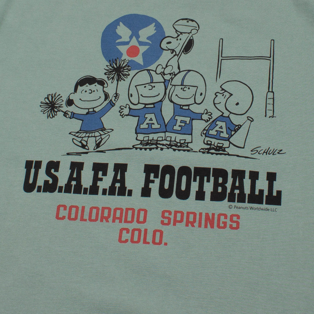 Buzz Rickson's Peanuts ASAFA Football T-shirt - Sage