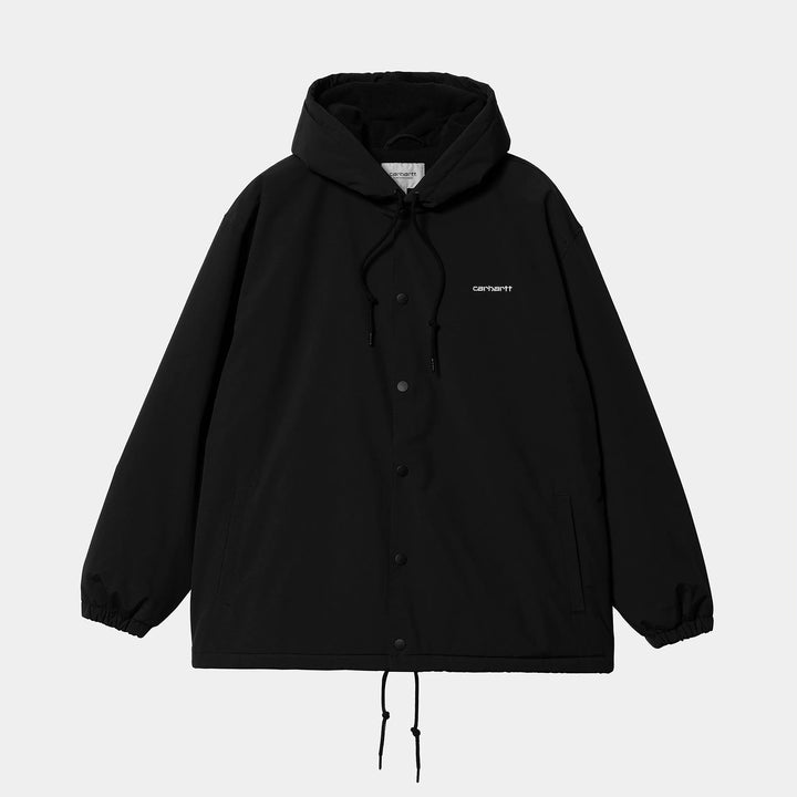 Carhartt WIP Hooded Coach Jacket - Black/White