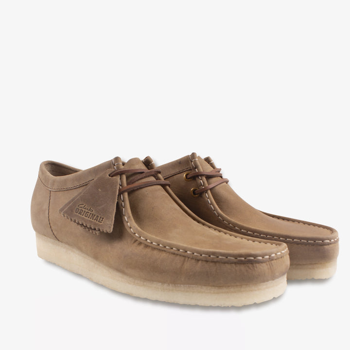 Clarks Originals Wallabee Shoes - Brown Leather