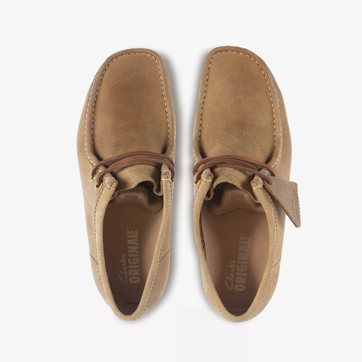 Clarks Originals Wallabee Shoes - Brown Leather