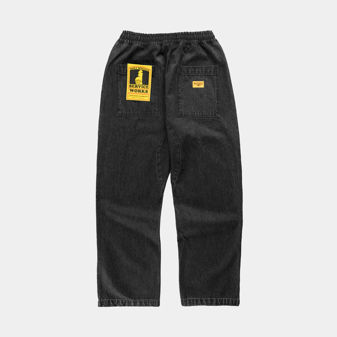 Service Works Denim Chef Pants - Black