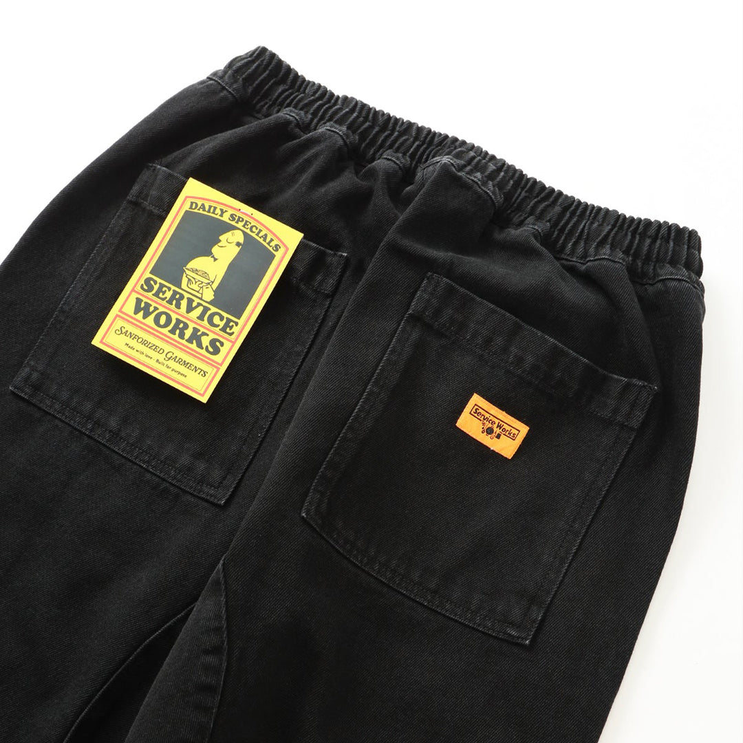 Service Works Denim Chef Pants - Black