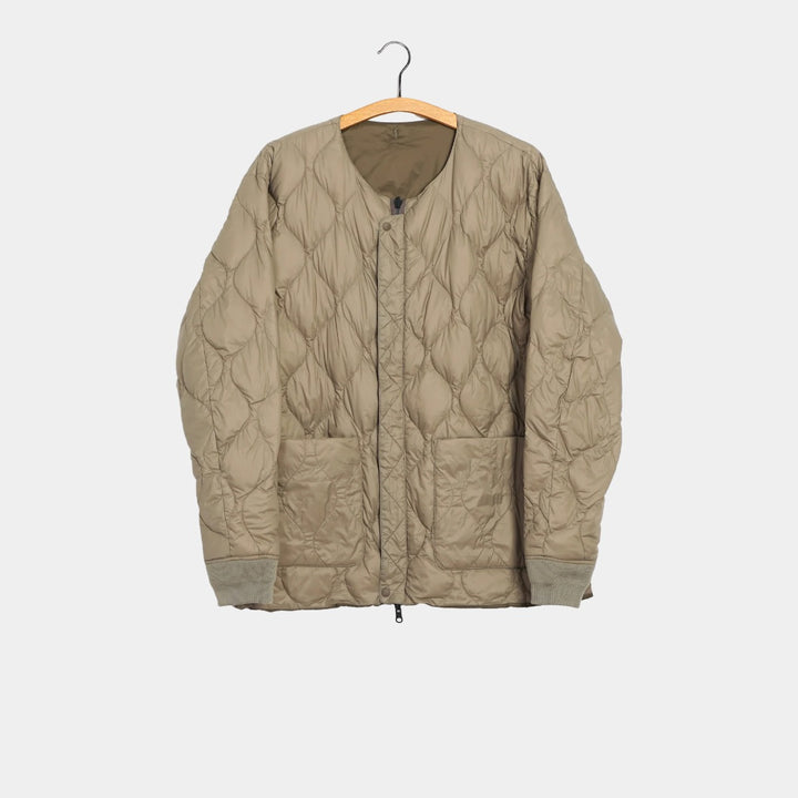Taion x Beams Lights Reversible MA1 Down Jacket - Olive/Beige