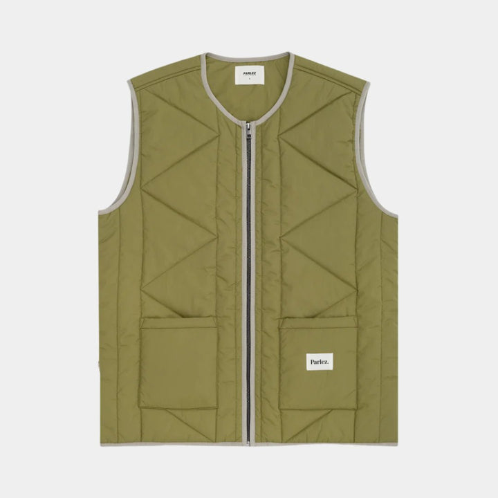 Parlez Elkins Gilet - Olive Green