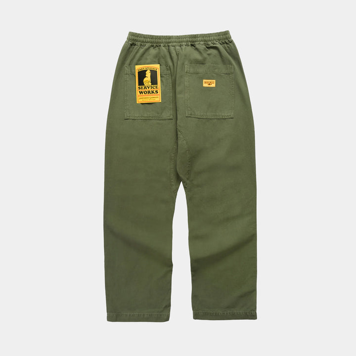 Service Works Classic Canvas Chef Pants - Olive