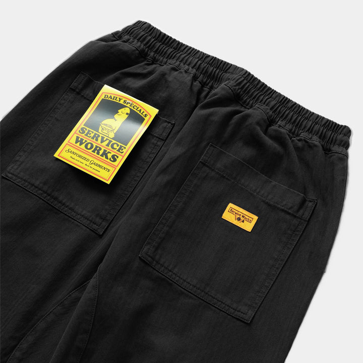 Service Works Herringbone Chef Pant - Black