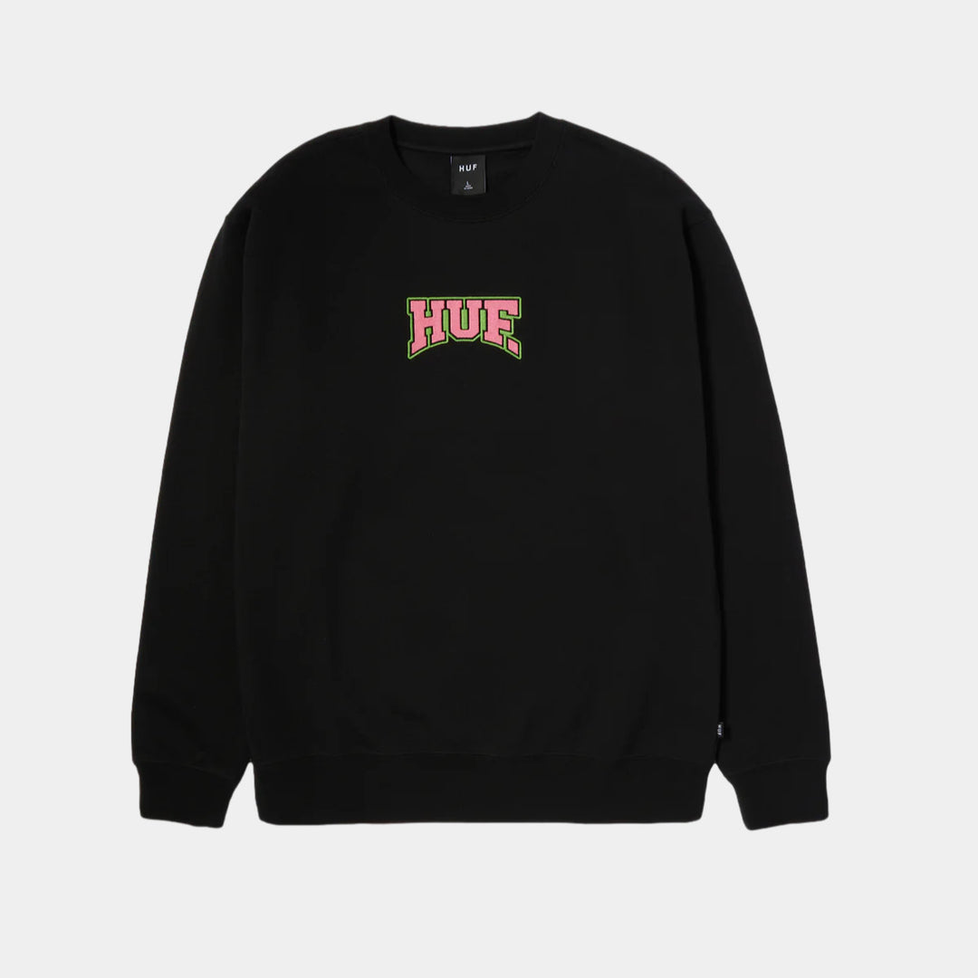 HUF Home Team Crewneck Sweatshirt - Black