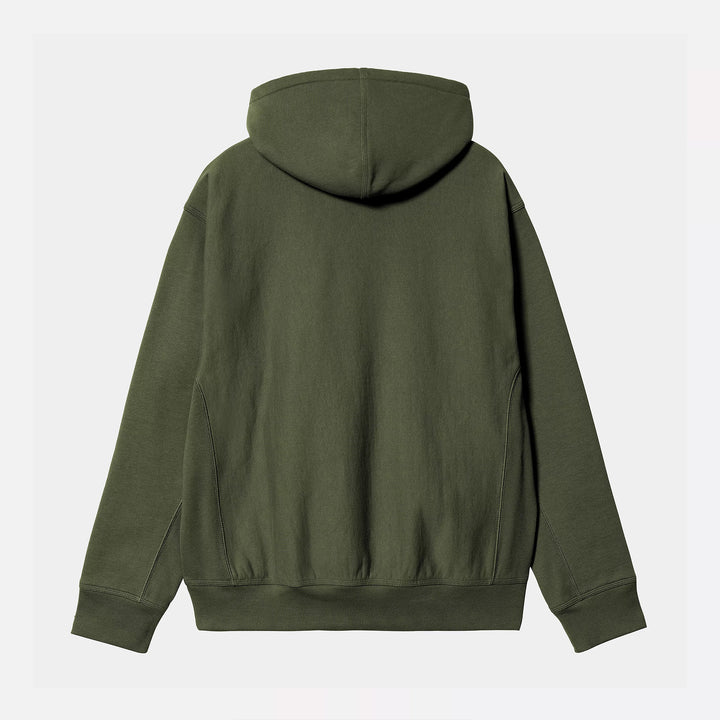 Carhartt WIP Hooded American Script Sweatshirt - Tarragon