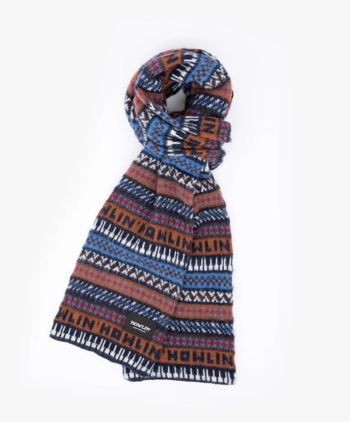 Howlin' Piano Scarf - Navy