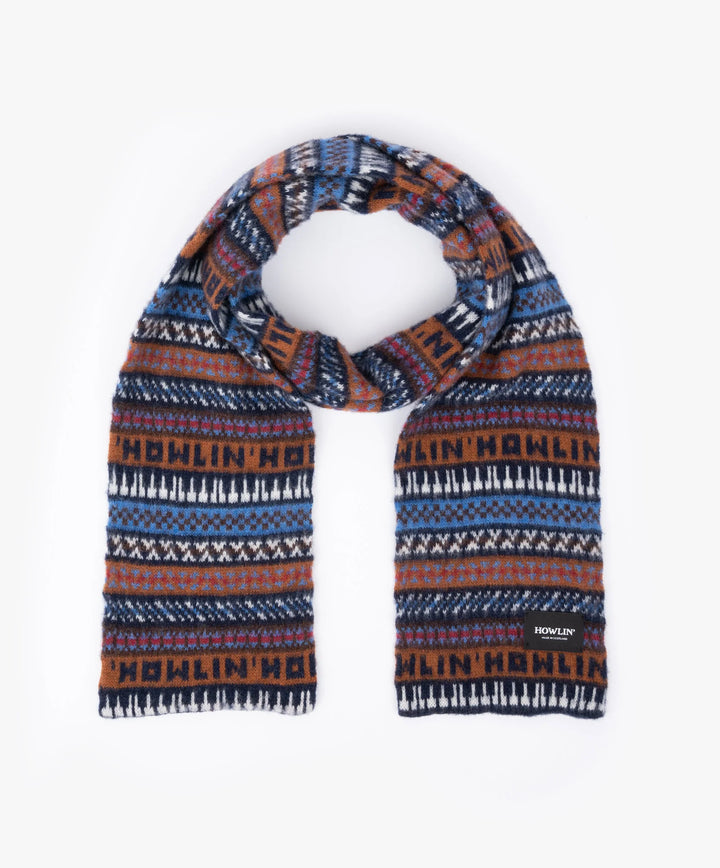 Howlin' Piano Scarf - Navy