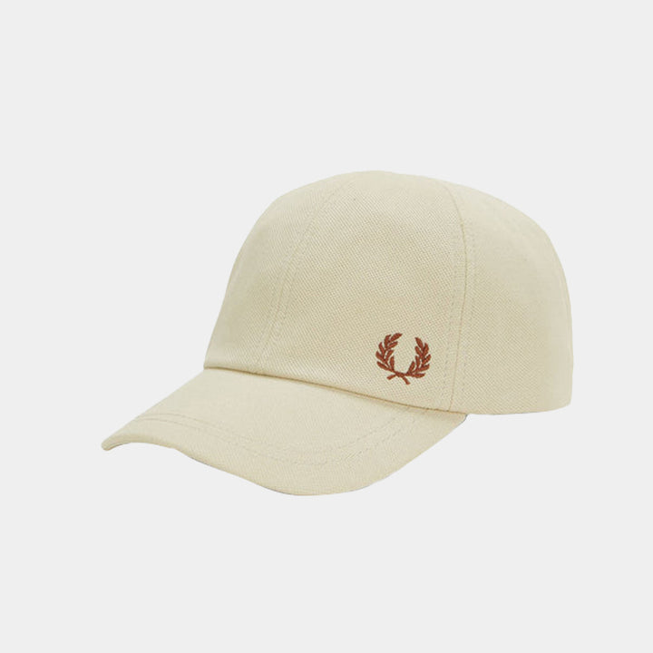 Fred Perry Pique Classic Cap - Oatmeal/Whisky Brown