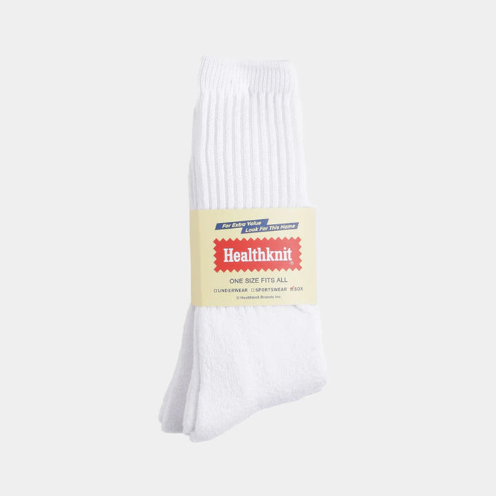 Healthknit 3 Pack Socks - White