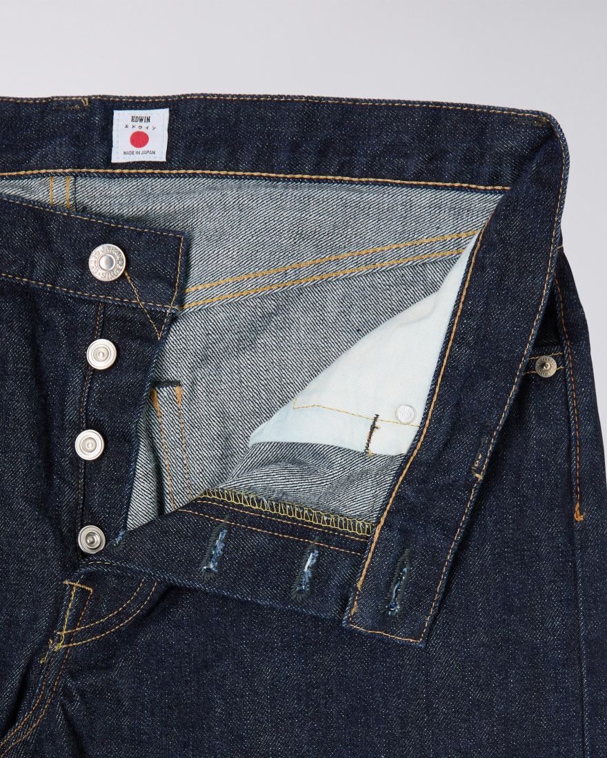 Edwin Regular Tapered Kurabo Selvage Jeans - Blue Rinsed