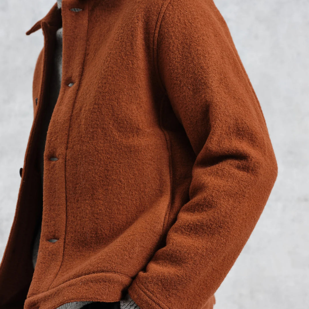 Wax London Grant Jacket - Rust