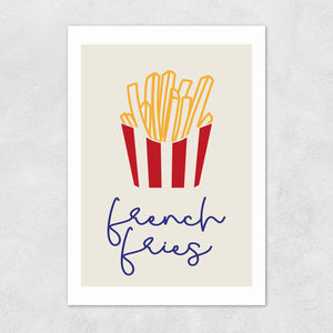 East End Prints Greetings Card - French Fries by Inoui