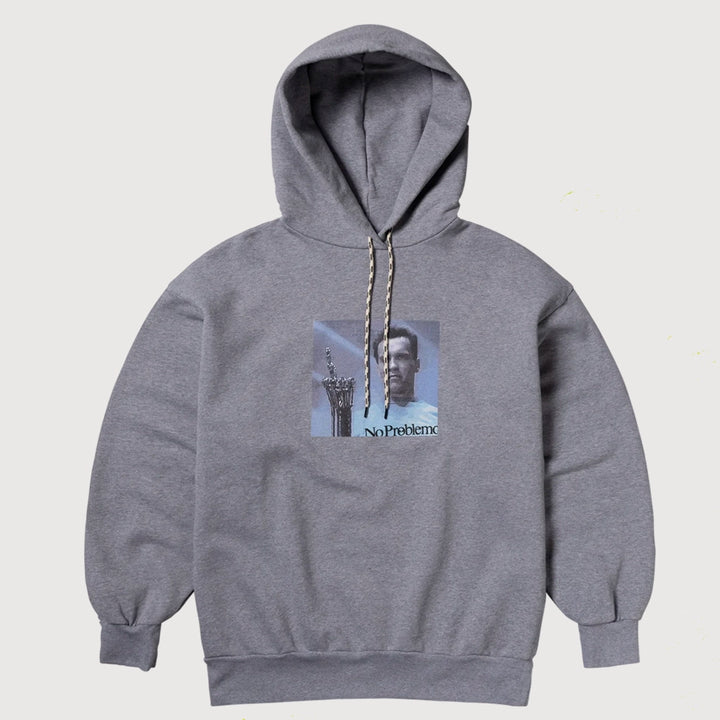 No Problemo I'll Be Back Hoodie - Grey Marl