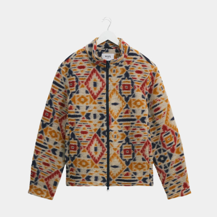 Wax London Cozi Jacket - Ecru/Mustard