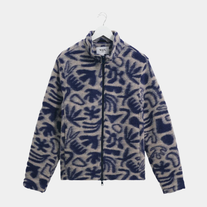 Wax London Cozi Jacket - Ecru/Navy