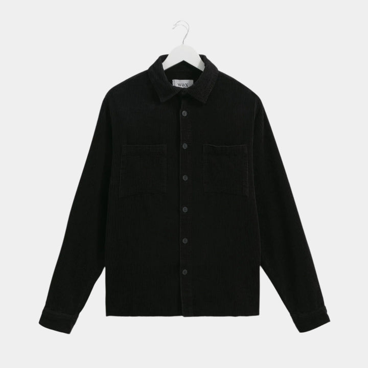 Wax London Whiting Overshirt - Navy Jumbo Cord