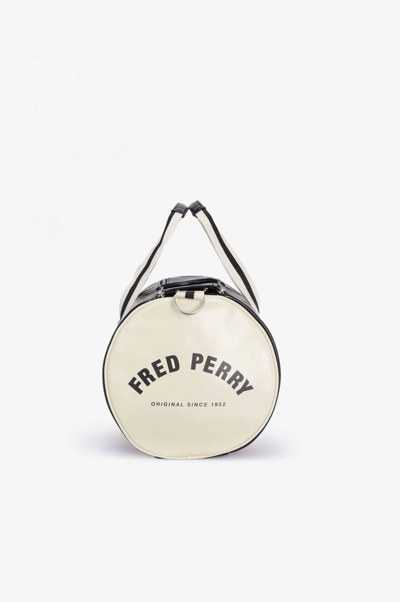 Fred Perry Classic Barrel Bag - Black/Ecru Male