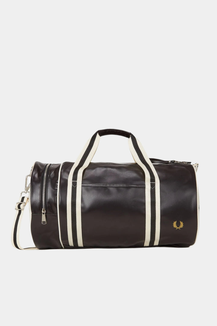 Fred Perry Classic Barrel Bag - Black/Ecru