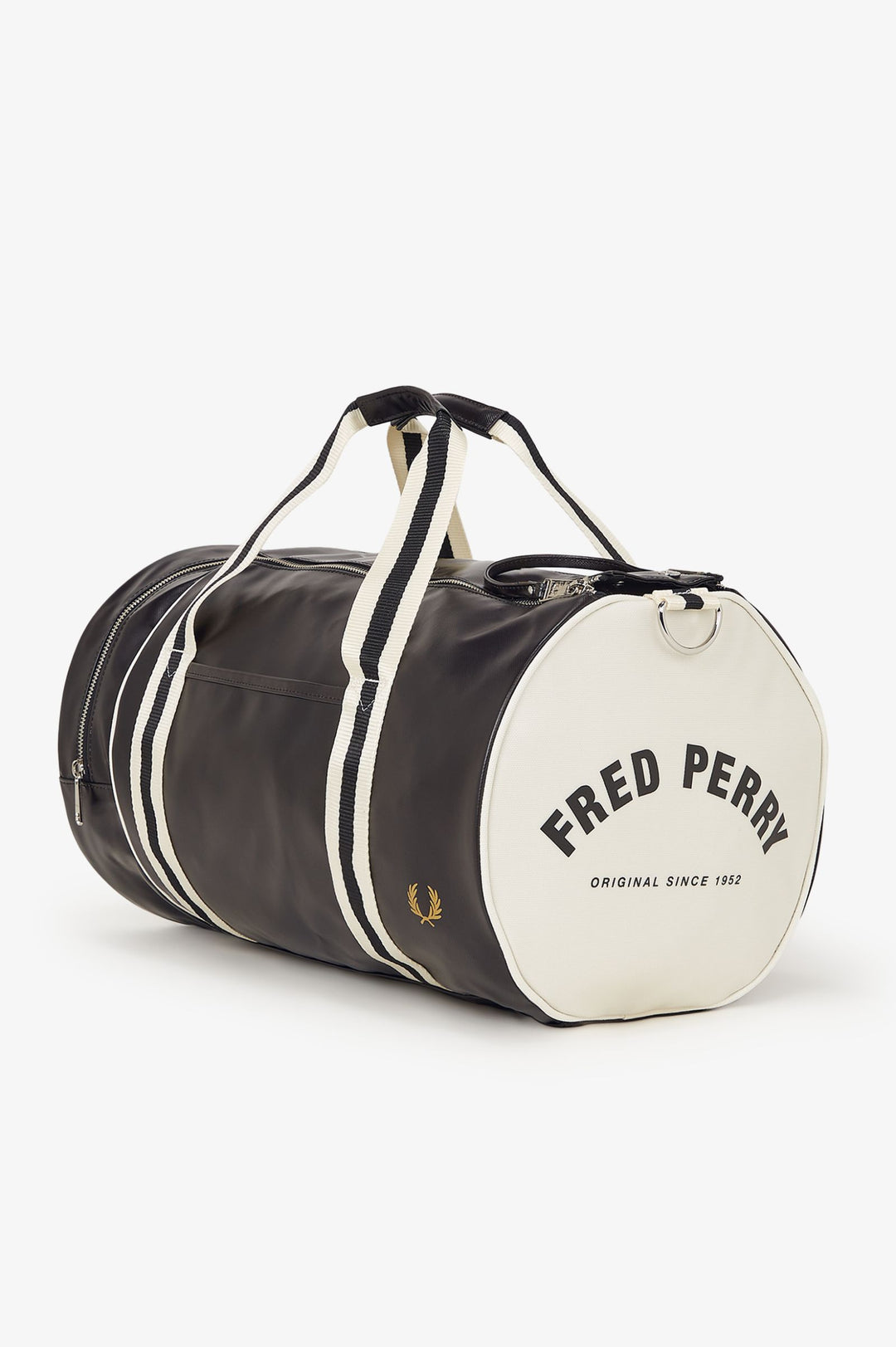 Fred Perry Classic Barrel Bag - Black/Ecru