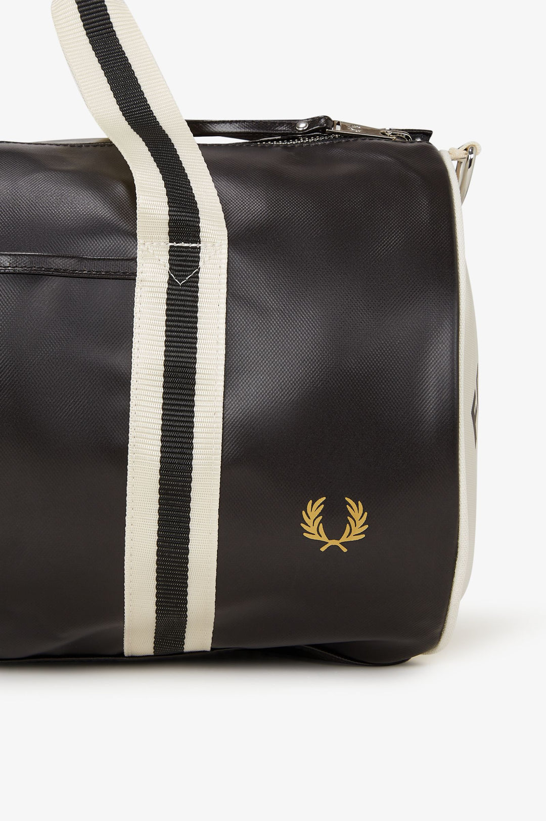 Fred Perry Classic Barrel Bag - Black/Ecru