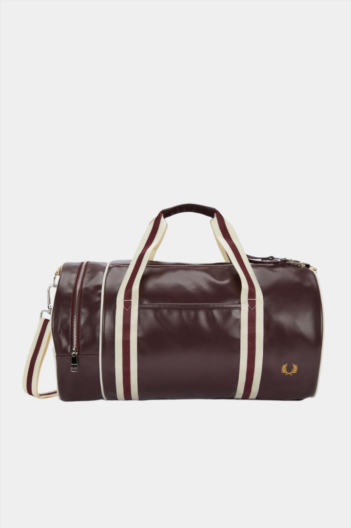 Fred Perry Classic Barrel Bag - Oxblood/Ecru