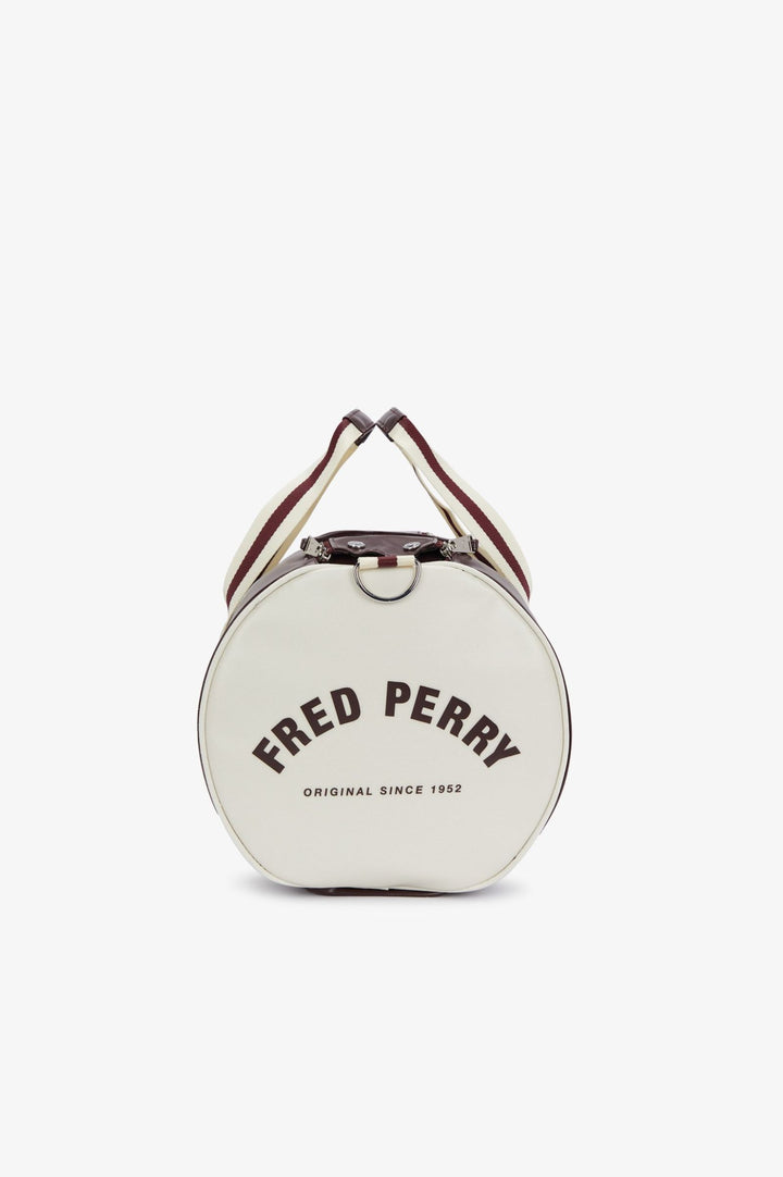 Fred Perry Classic Barrel Bag - Oxblood/Ecru