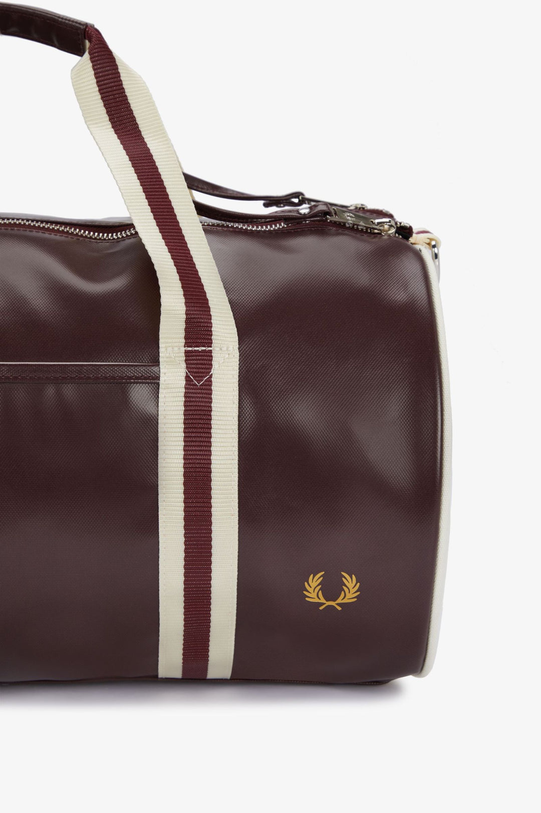 Fred Perry Classic Barrel Bag - Oxblood/Ecru