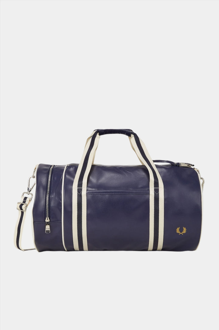 Fred Perry Classic Barrel Bag - Carbon Blue/Ecru