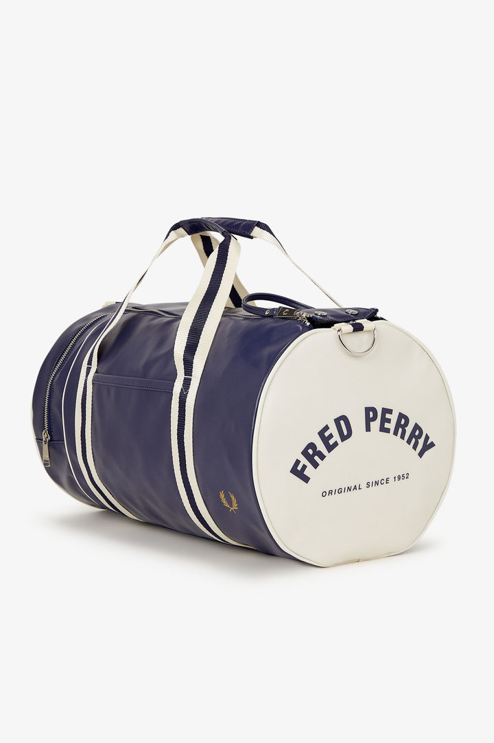 Fred Perry Classic Barrel Bag - Carbon Blue/Ecru