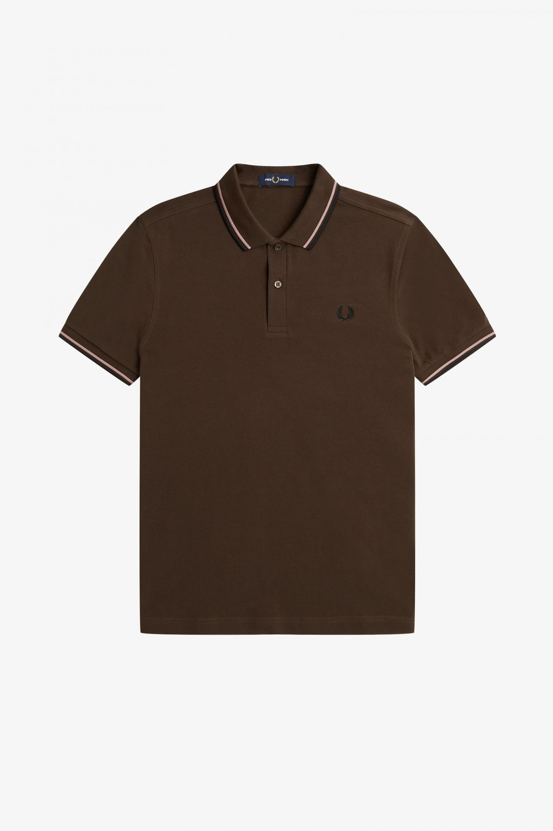 Fred Perry Twin Tipped Polo-Shirt - Burnt Tobacco