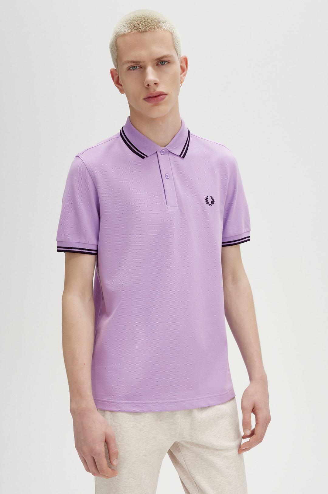 Fred Perry Twin Tipped Polo-Shirt - Ultra Violet/Navy