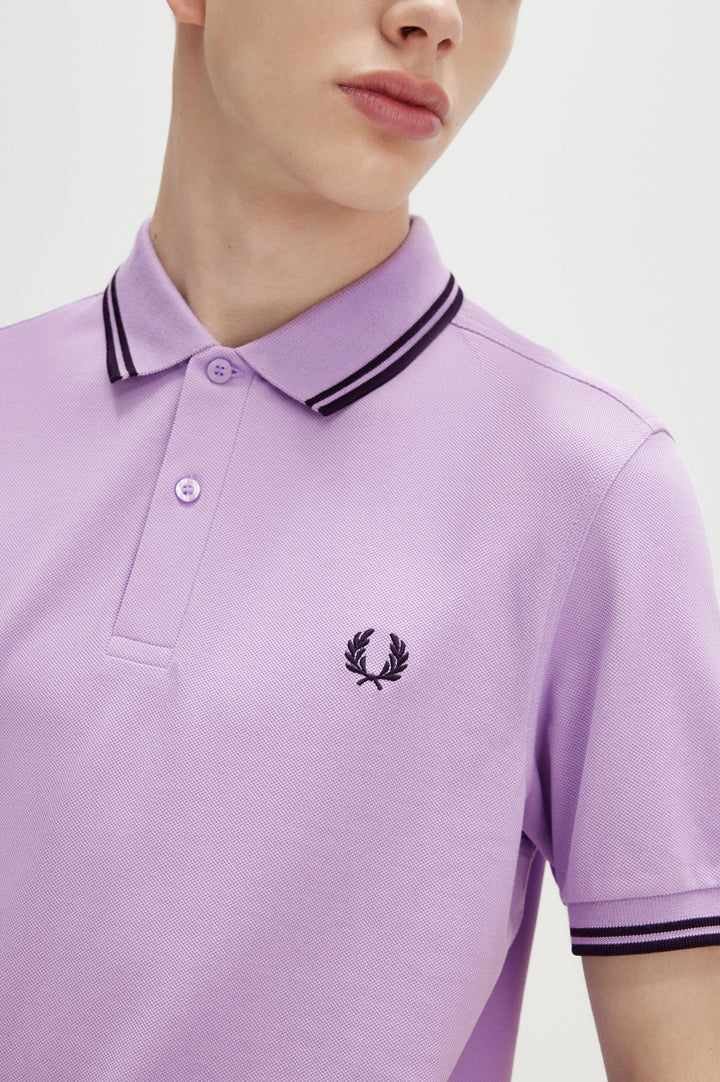 Fred Perry Twin Tipped Polo-Shirt - Ultra Violet/Navy