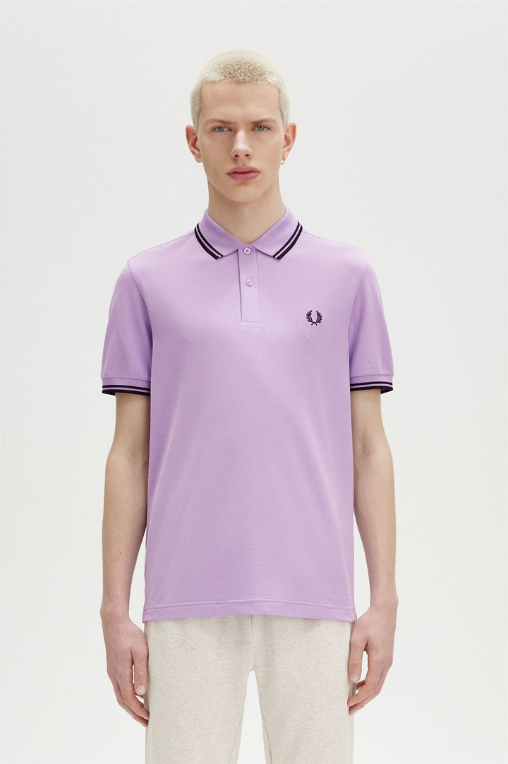 Fred Perry Twin Tipped Polo-Shirt - Ultra Violet/Navy