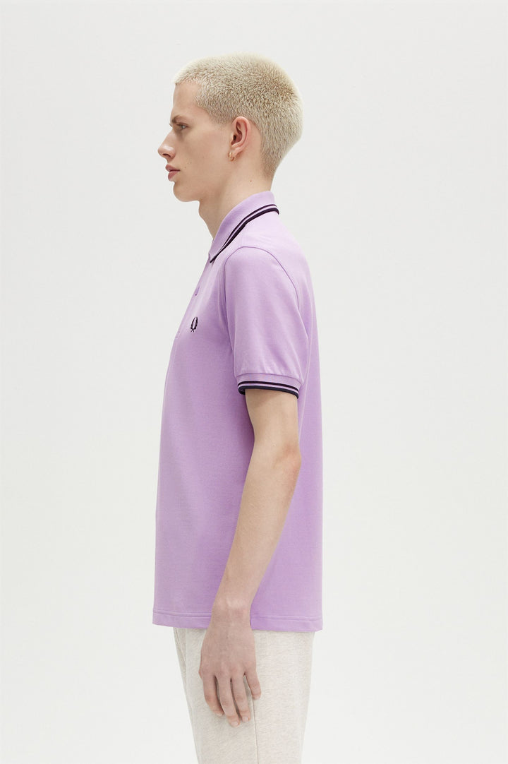 Fred Perry Twin Tipped Polo-Shirt - Ultra Violet/Navy