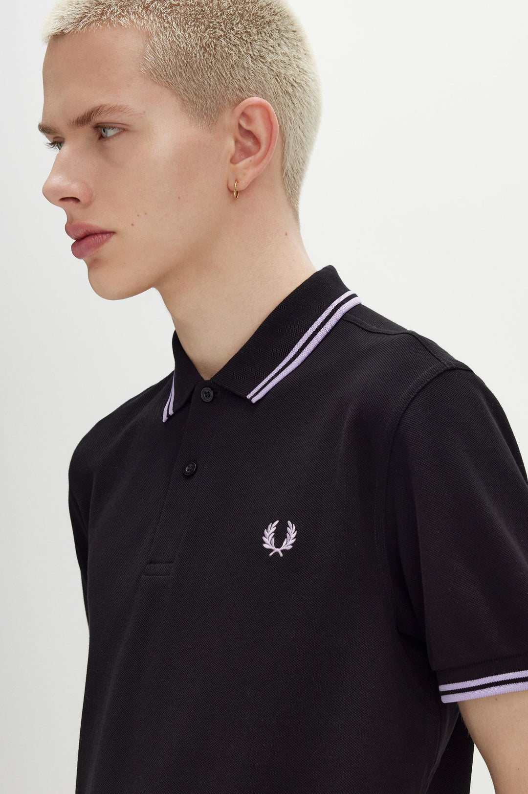 Fred Perry Twin Tipped Polo-Shirt - Black/Ultra Violet