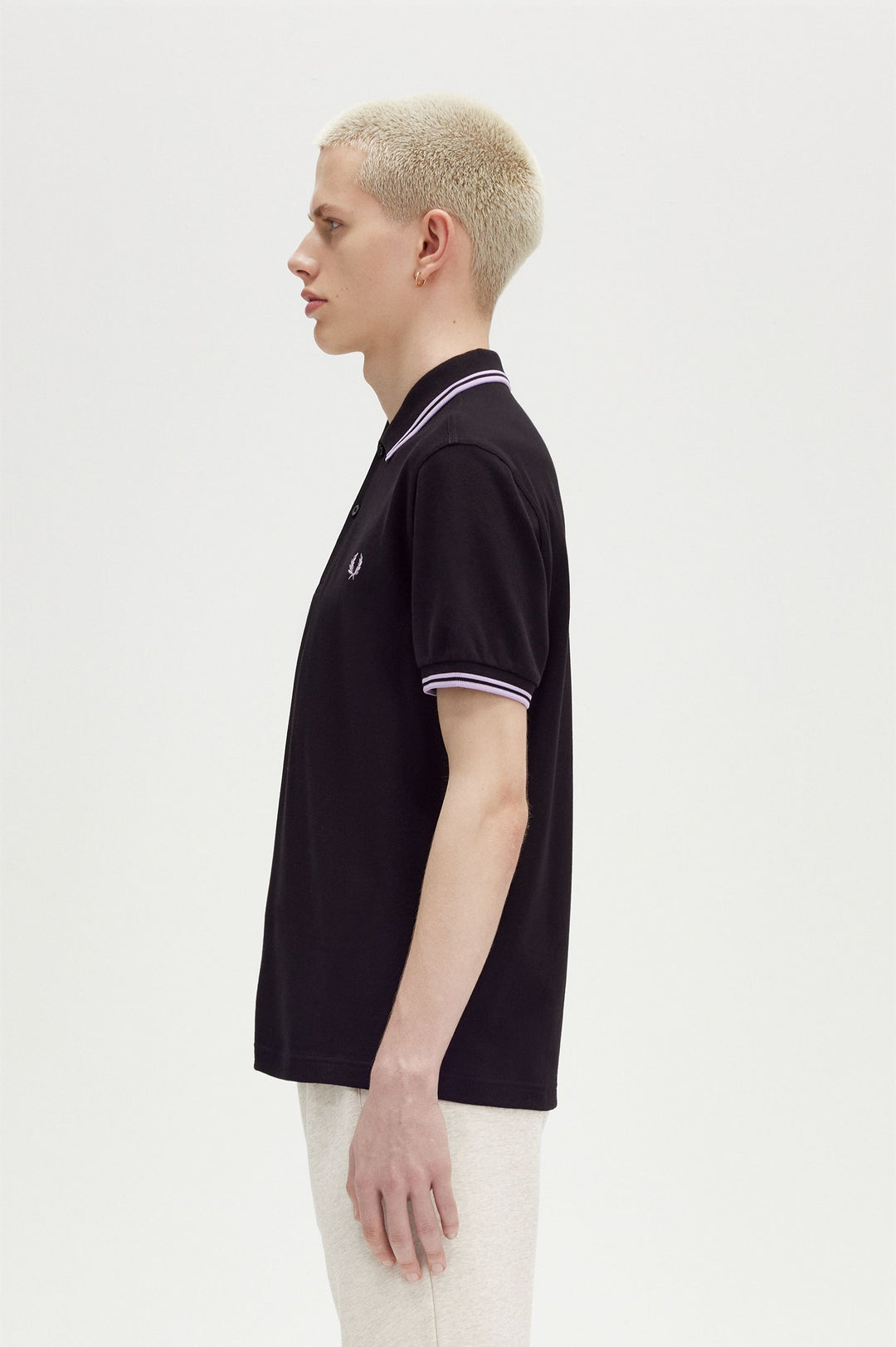 Fred Perry Twin Tipped Polo-Shirt - Black/Ultra Violet