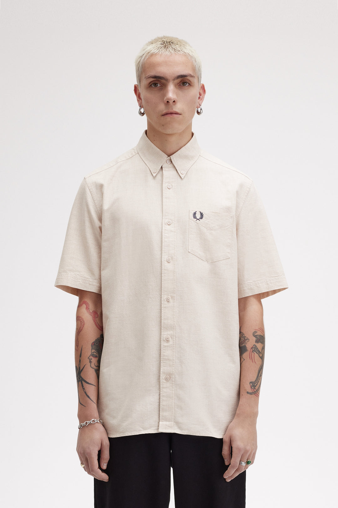 Fred Perry Oxford Shirt - Porridge Marl