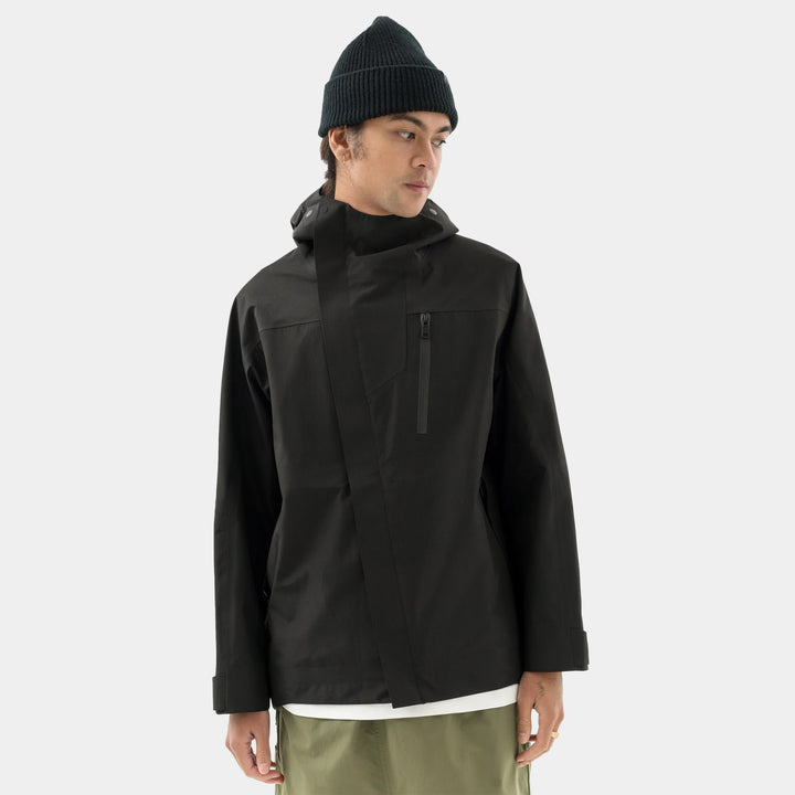 Maharishi Waterproof 3L Asym Storm Parka - Black