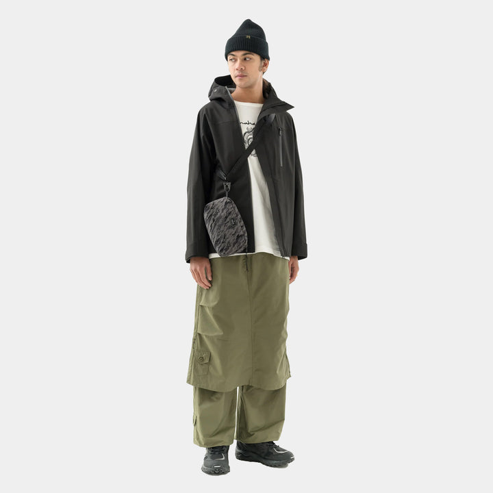 Maharishi Waterproof 3L Asym Storm Parka - Black