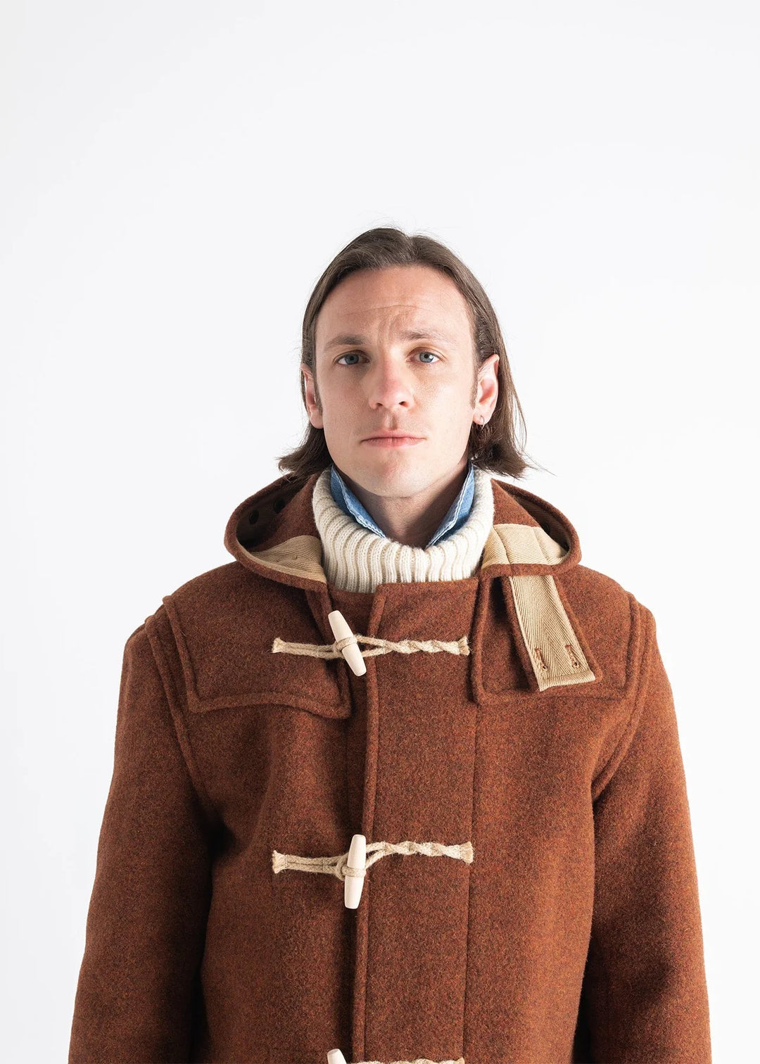 Gloverall Mid Monty Duffle Coat - Rust