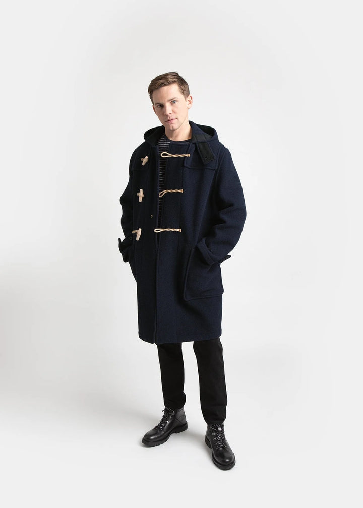 Gloverall Monty Duffle Coat - Navy