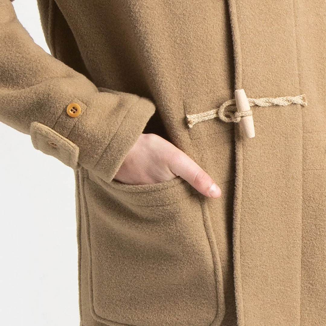 Gloverall Mid Monty Duffle Coat - Camel