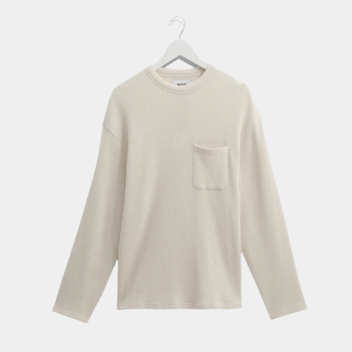 Wax London Moore L/S T-Shirt - Ecru