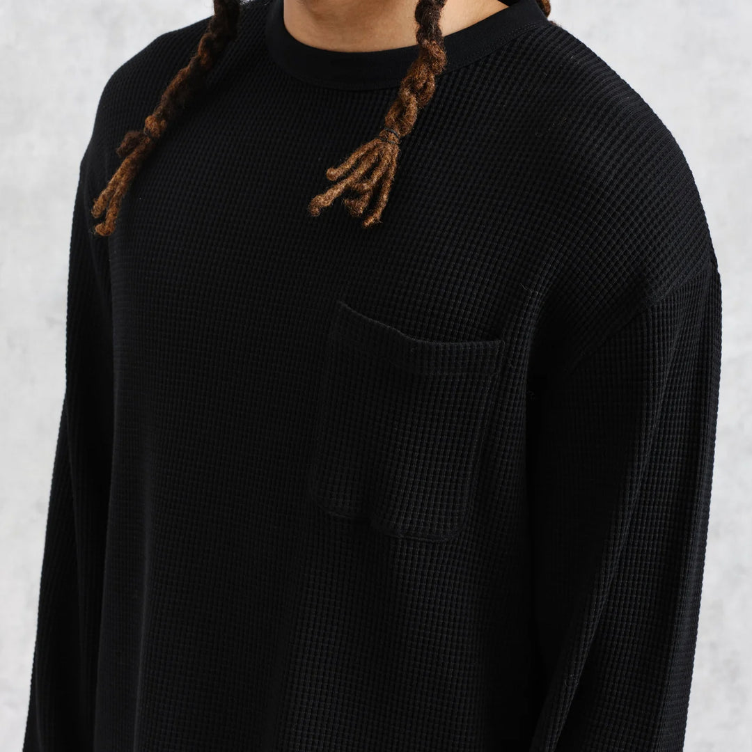 Wax London Moore L/S T-Shirt - Black