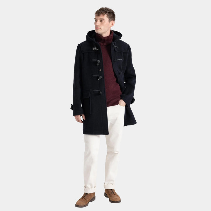 Gloverall Morris Duffle Coat - Navy Blackwatch