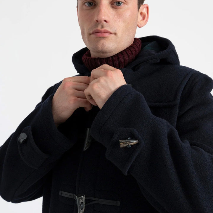 Gloverall Morris Duffle Coat - Navy Blackwatch