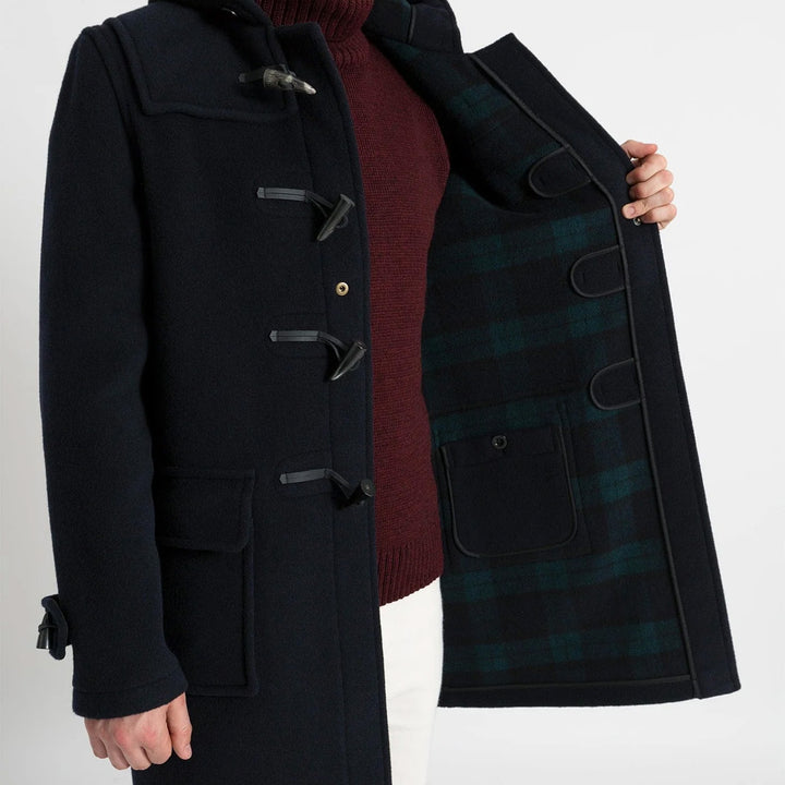 Gloverall Morris Duffle Coat - Navy Blackwatch